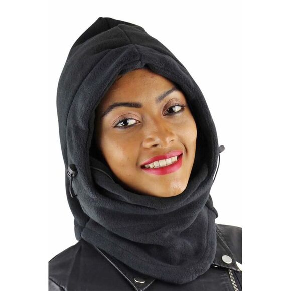 Snood Hat Ski Mask With Drawstring - Picture 5 of 6